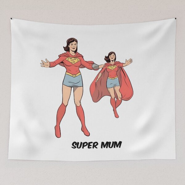 Item preview, Celebrate Mom's Superpowers with this Superhero Comic Strip designed and sold by Sticker-by-Mia.