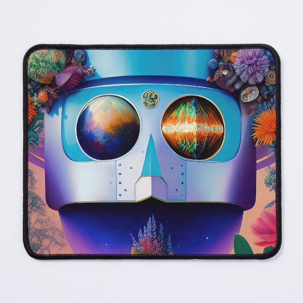 Item preview, Robotic head with natural elements, illustration. designed and sold by HAKKI ARSLAN.
