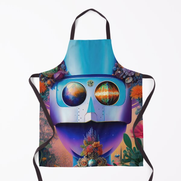 Item preview, Robotic head with natural elements, illustration. designed and sold by HAKKI ARSLAN.