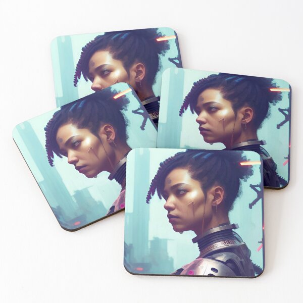 Item preview, Abstract Cyberpunk Female Cyborg designed and sold by jpvoodoo.