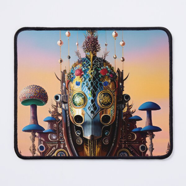 Item preview, Robotic head with natural elements, illustration. designed and sold by HAKKI ARSLAN.
