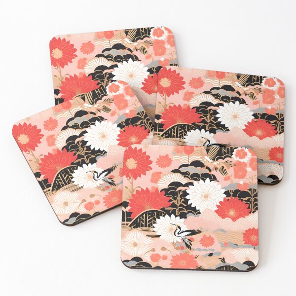 Item preview, Blooming Serenity: Japanese Floral Pattern designed and sold by SweetRepeat.