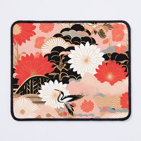 Item preview, Blooming Serenity: Japanese Floral Pattern designed and sold by SweetRepeat.