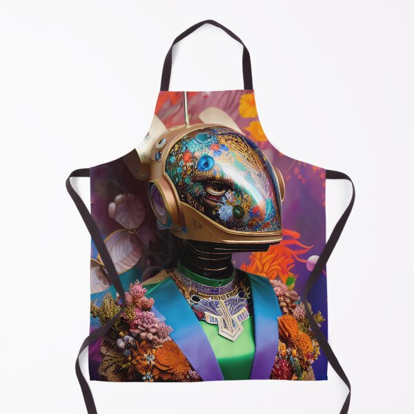 Item preview, Robotic head with natural elements, abstract fantastic illustration. designed and sold by HAKKI ARSLAN.