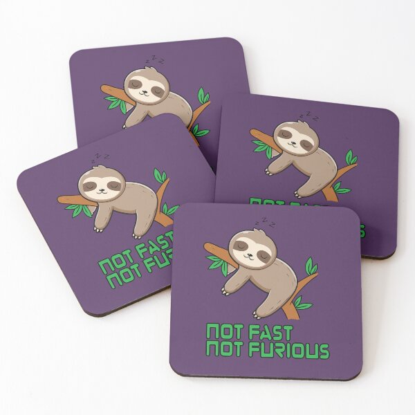 Item preview, Not fast not furious sloth hanging on a tree designed and sold by Donutlovers.