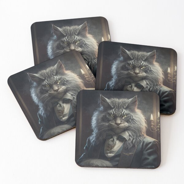 Item preview, Vintage style Portrait Gentleman cat - cat lover designed and sold by SameeraDammeyer.