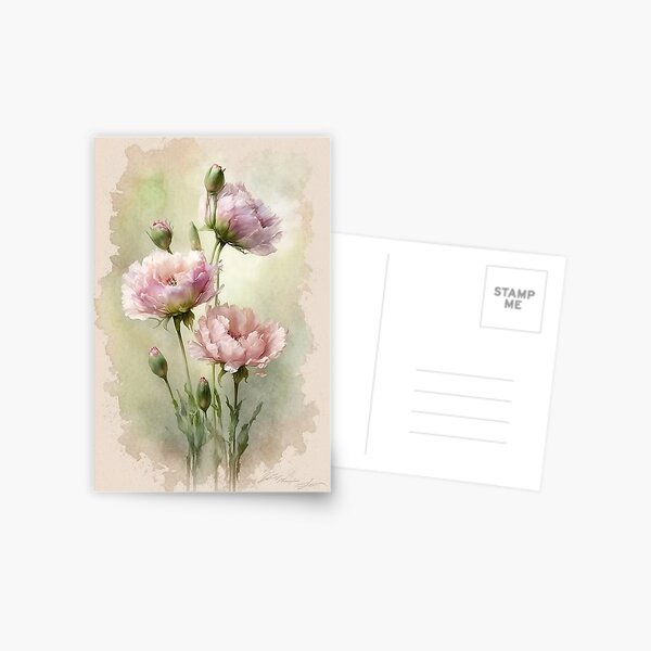 Item preview, Soft Pink Spring Peonies designed and sold by Art by Lilia.