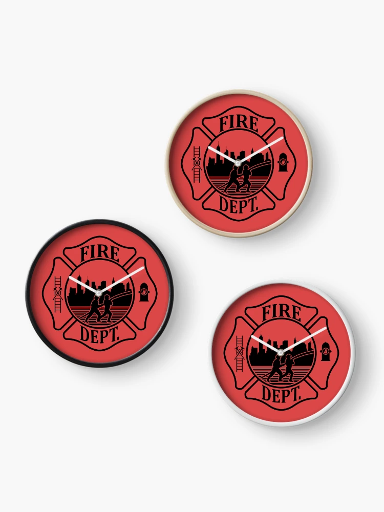 Thumbnail 3 of 4, Clock, Fire Department designed and sold by BrightSquare.