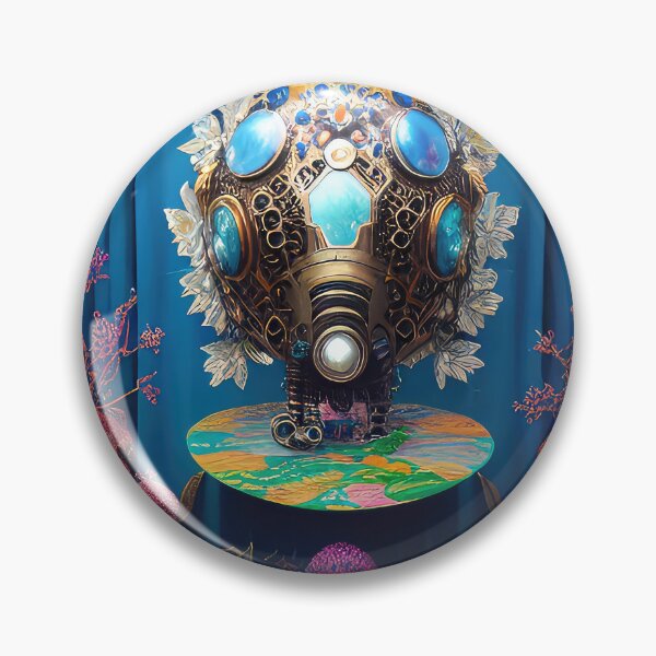 Item preview, Robotic head with natural elements, illustration. designed and sold by HAKKI ARSLAN.