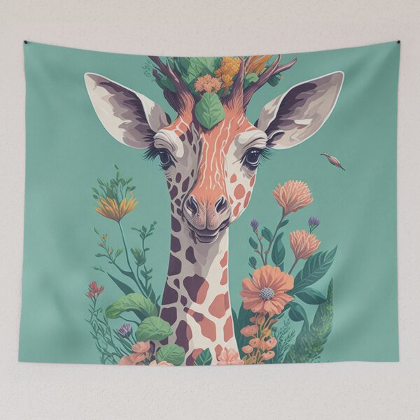 Item preview, Vintage Giraffe - Cute Animal Sticker designed and sold by joejiing.