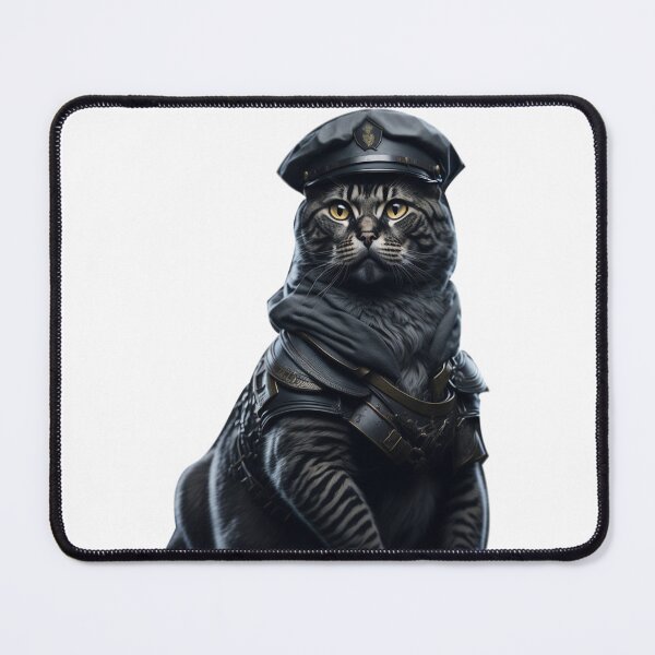 Item preview, "Warrior Cat: On Duty and Ready to Purr-tect" designed and sold by ZXSTORE.
