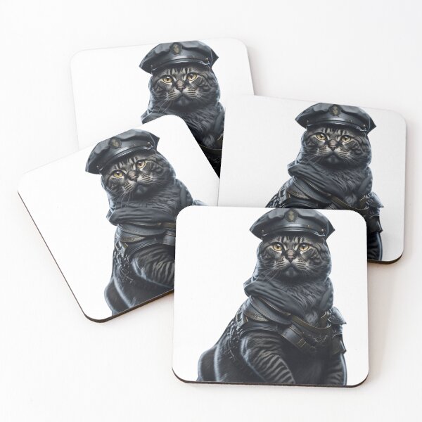 Item preview, "Warrior Cat: On Duty and Ready to Purr-tect" designed and sold by ZXSTORE.