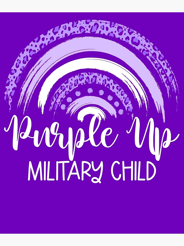 Imagen 3 de 3, Póster con la obra Purple Up Military Child Boho Rainbow Military Purple Up Gear, diseñada y vendida por DynamicDesign.