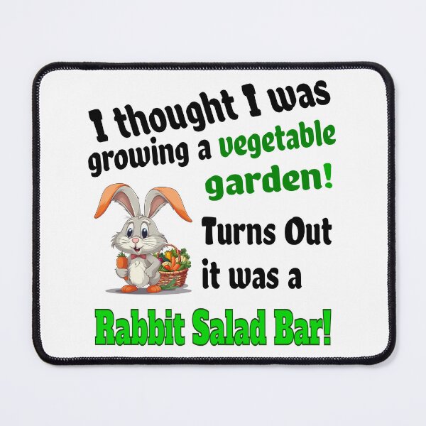 Item preview, Humorous, funny, gardening design of a rabbit stealing from a vegetable garden Classic T-Shirt designed and sold by Image-Caption.