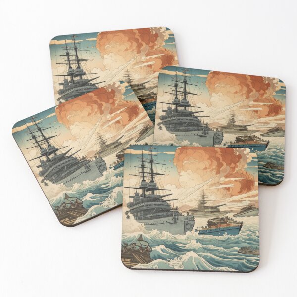Item preview, Japanese Traditional Art Style Poster: Battle of Pearl Harbor designed and sold by HeritageJapArt.