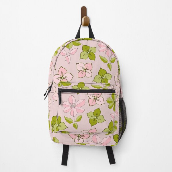 Trendy neutral pink and natural eco-friendly buy backpack.