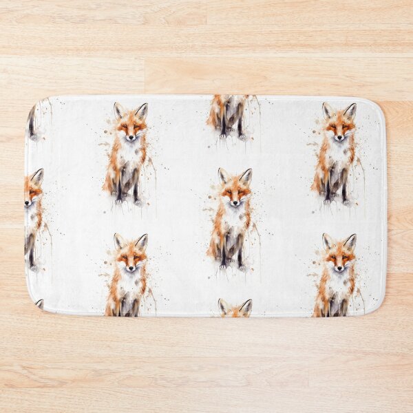 Item preview, Fox Autumn Watercolor designed and sold by AquarelleAvenue.