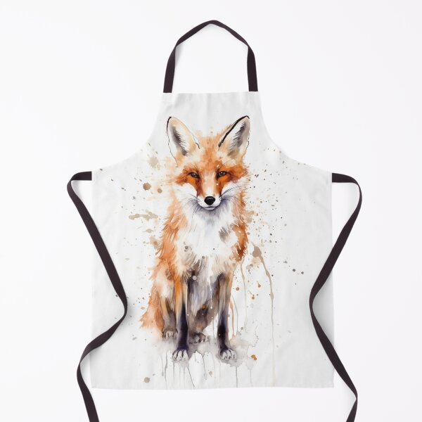 Item preview, Fox Autumn Watercolor designed and sold by AquarelleAvenue.