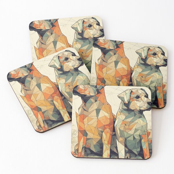 Item preview, Multilayered Dimension Canine Creation - Pop Art Digital Art - UHD Print on Demand Wall Art - Creative and Colorful Animal Home Decor designed and sold by stateofhuman.
