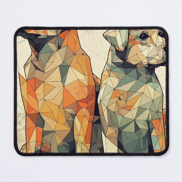 Item preview, Multilayered Dimension Canine Creation - Pop Art Digital Art - UHD Print on Demand Wall Art - Creative and Colorful Animal Home Decor designed and sold by stateofhuman.