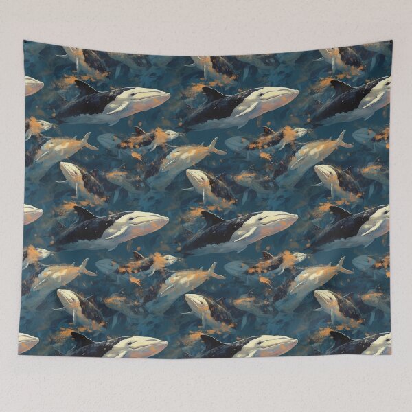 Item preview, Cute whale pattern for sea lovers designed and sold by SmileCatalysts.