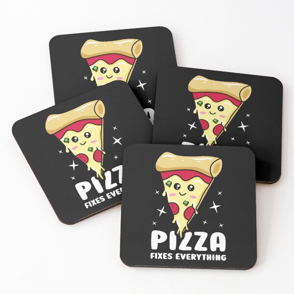 Item preview, Pizza Fixes Everything Funny Pizza Lover Kawaii designed and sold by Designer-Girl.