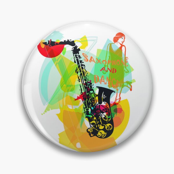Item preview, Colorful Saxophone And Dance Vintage designed and sold by adamtepl.