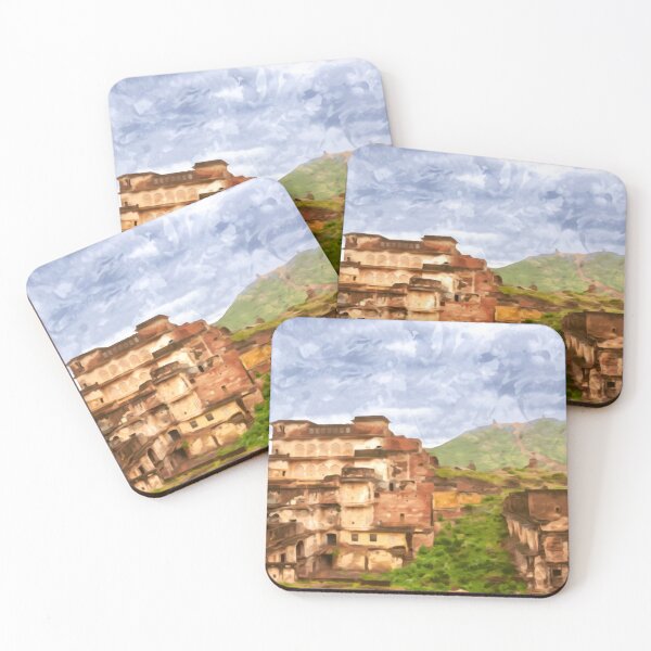 Artikelvorschau, Fernweh Ölgemälde Aquarell Landschaft Indien Jaipur entworfen und verkauft von MoodPixels.