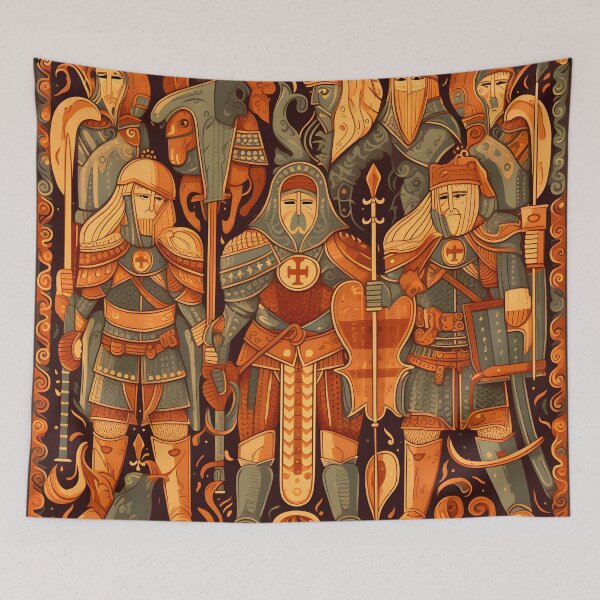 Item preview, Warriors of Legend: Super Armored Medieval Soldier Pattern designed and sold by SweetRepeat.