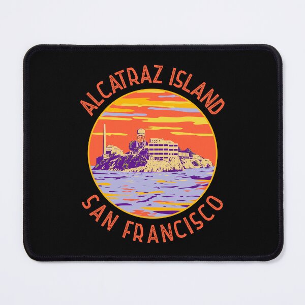 Item preview, Alcatraz Island San Francisco Distressed Circle designed and sold by KrisSidDesigns.
