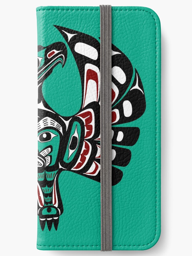 Nordwestpazifikkuste Haida Kunst Thunderbird Iphone Flip Case Von Redhomestead Redbubble