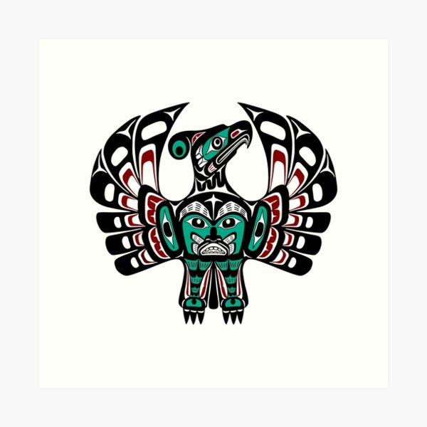 Northwest Pacific coast Haida art Thunderbird Art Print