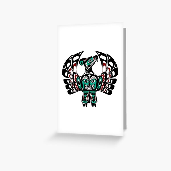 Northwest Pacific coast Haida art Thunderbird Greeting Card