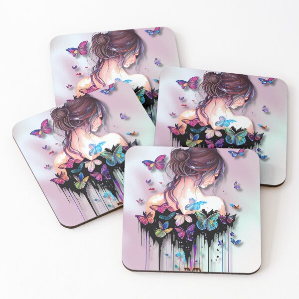 Item preview, Stunning girl with butterflies 5 designed and sold by Jenson Major.