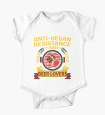 ANTI-VEGAN RESISTANCE -AND- BEER LOVERS One Piece - Short Sleeve