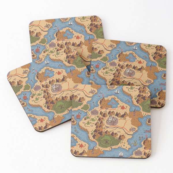 Item preview, Fantasy Map in Colour designed and sold by lurepeating.