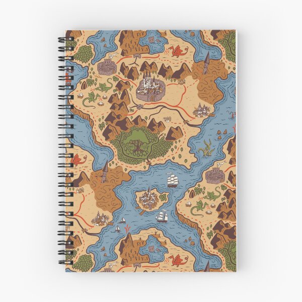 Item preview, Mapa de fantasía en color designed and sold by lurepeating.