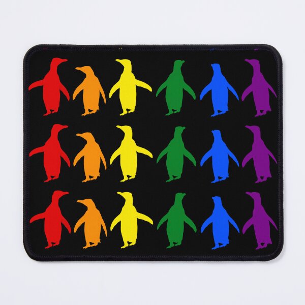Item preview, LGBTQI+ Pride Penguins LGBT LGBTQ (Black Background) designed and sold by SBPenguins.