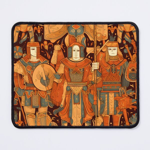 Item preview, Warriors of the Ancients: Medieval Inca Soldier Pattern designed and sold by SweetRepeat.