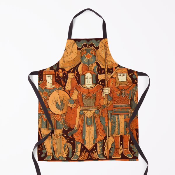 Item preview, Warriors of the Ancients: Medieval Inca Soldier Pattern designed and sold by SweetRepeat.