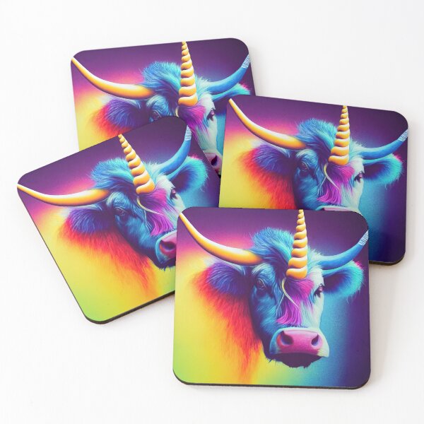 Item preview, The rainbow bull Taurus - A colorful eye-catcher designed and sold by Pixelboys.