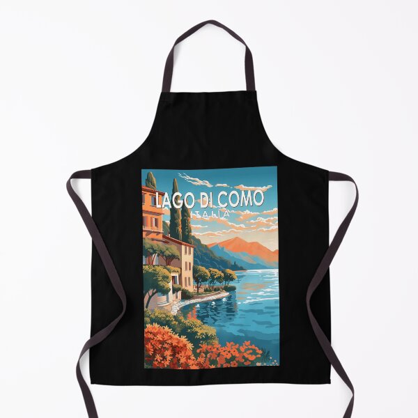 Item preview, Lago di Como Italia Travel Art Vintage designed and sold by KrisSidDesigns.
