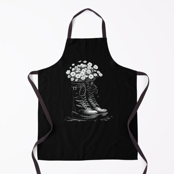 Item preview, Military boots with flowers, peace symbol designed and sold by DerSenat.