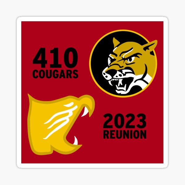 410 cougars 2023 reunion Sticker