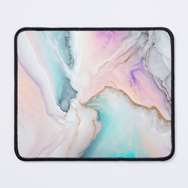 Item preview, Liquid abstract marble painting background print with a rose blue-gray gold glitter texture.. designed and sold by anytka.