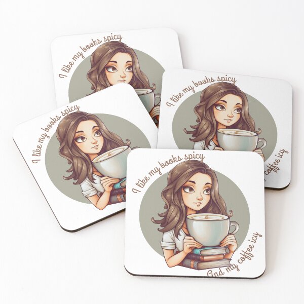Item preview, I like my books spicy and my coffee icy  designed and sold by DigitalNikStore.
