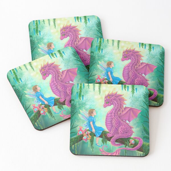 Item preview, Pink Dragon and fairy designed and sold by Alena Lazareva.