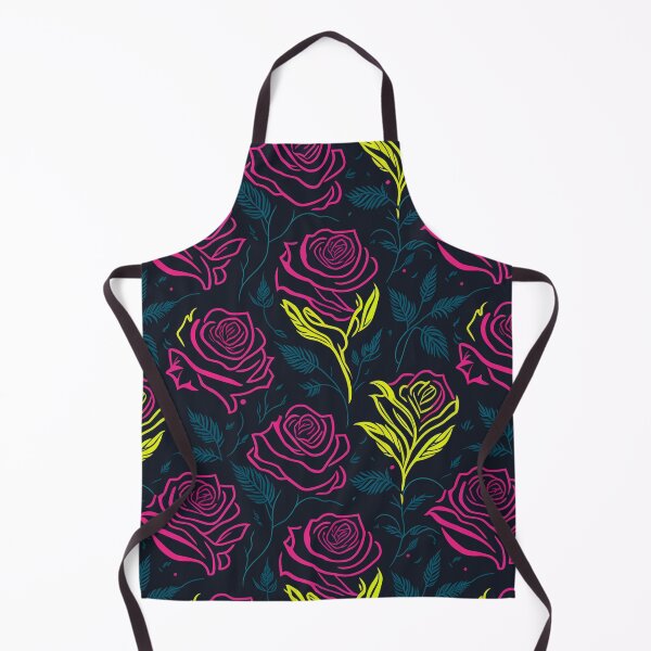 Item preview, Pattern Of Neon Colored Roses With Shades Of Red, Yellow And Green designed and sold by Chromatic-Art.
