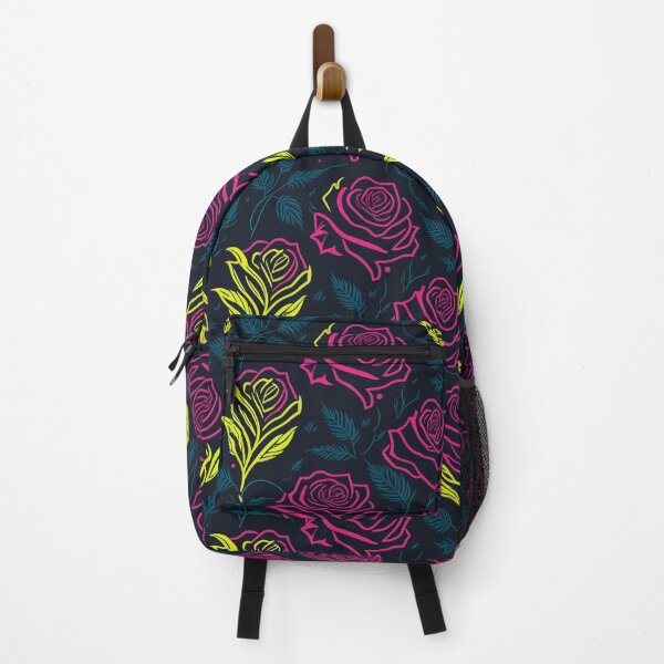 Item preview, Pattern Of Neon Colored Roses With Shades Of Red, Yellow And Green designed and sold by Chromatic-Art.