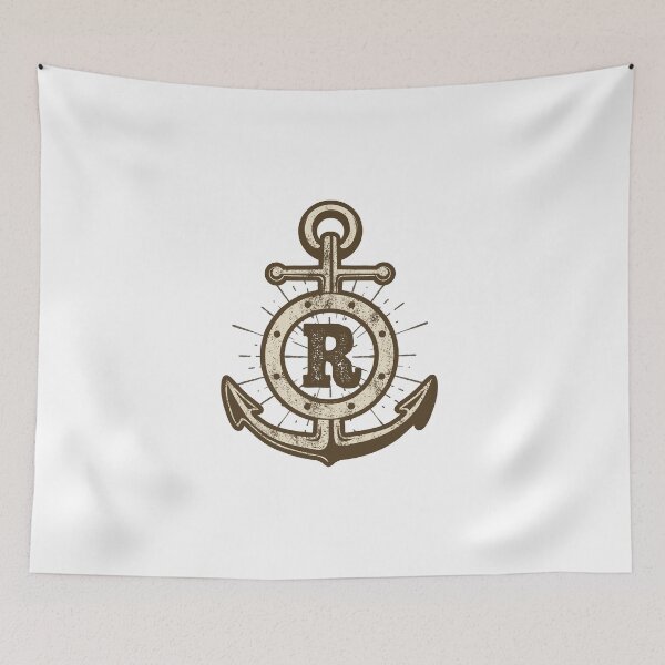 Item preview, Monogram R Vintage Anchor   designed and sold by simplymonogram.